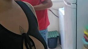 after lunch, i'm flashing the bricklayer in this slutty outfit for a discount