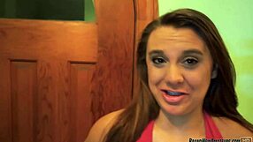 amateur girl tries masturbation at porn audition