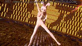 megurine luka in alien project diva nude bunny costume