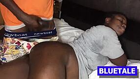 Best Friends Sharing Intimate Bedroom Moments in Ebony Action