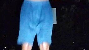 Homemade workout with athletic teacher in park