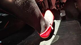 pedal pumping in heels on the way to office 😎