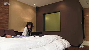 Reiko Narumiya fucks a married woman with big tits while she calls her husband, leading to intense squirting