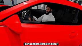 Chanel Malibu shows off her big ass in a game scene.