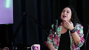 Marina Karam Discusses Therapy and Hospital Services in Sheer Red Lingerie