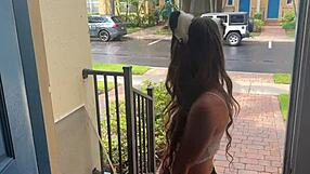 I dress as a trick-or-treater in a household fantasy with Macy Meadows and Scott Stark