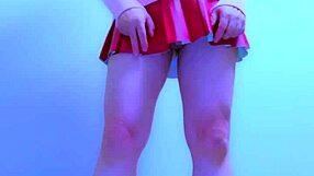 Why is the fat secretary crossdressing in tight leather fishnets?