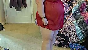 Bbw In Lingerie Striptease
