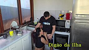 I sneaked into the kitchen to bang the maid while my wife wasn't looking