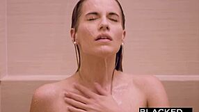 Blacked blonde hottie begs for yoga instructor’s huge BBC