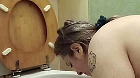 Female slave humiliates herself in public doggystyle session