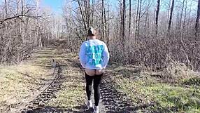 Fucked outside while drone watched us