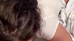 I strip down to show off my figure.