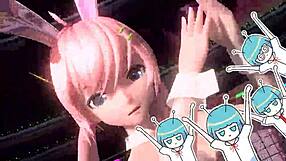 megurine luka in alien project diva nude bunny costume