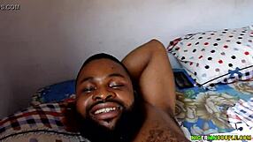 In this homemade video, an amateur couple enjoys a sensual dick massage with a huge black cock.