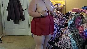 Bbw In Lingerie Striptease