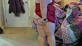 Bbw In Lingerie Striptease