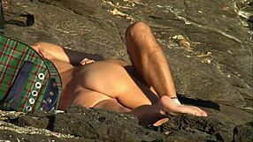 mature couple fucks on the beach, oh man