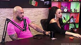 Compilados Negro Top Delícia Dominates Sensual Cast in Sheer Red - Part 2
