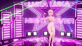 megurine luka shows big tits and ass nude