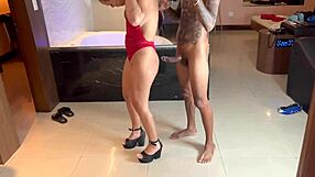 i banged the skinny latina pornstar doggystyle in front of the mirror