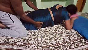 Hot wife enjoying sex with boyfriend. Licking her juicy ass.