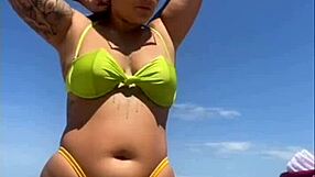 Today I'm craving to flash my big pussy and suck several cocks on the beach