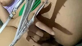 Beautiful Colombian university nymphomaniac Alexia gets intimate fingering in outdoor pussy play