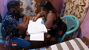 indian boss intrigues secretary with office fucking and licking