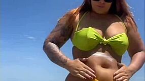 Today I'm craving to flash my big pussy and suck several cocks on the beach