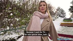 hey, check this cute blonde giving a wild outdoor pov blowjob in a secret spot with a big dick