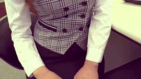 nana ueyama gets creampied by drunk boss in empty office