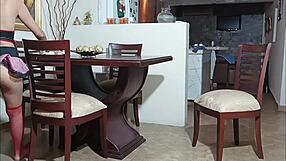 Does my stepbrothers cock get hard when he sees me cleaning?