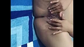 Look at my stepsister's beautiful vagina! So sexy in lingerie!