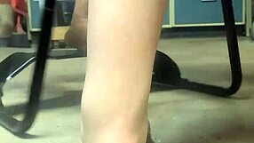 big hankeys dildo on bouncy sex chair, oh man...