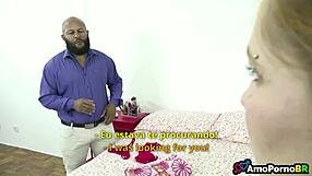 Father in law assfucks stepdaughter with big black cock in taboo encounter.