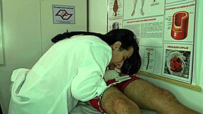 Nurse Gets Excited By Patient's Big Cock Erection