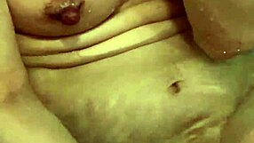 Wife Washes Body Slowly in Bath Before Touching Nipples Excitedly