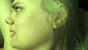 Lucky dude fucks moaning blonde teacher in fishnets