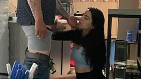 latina gets fucked by the contractor hard and deep