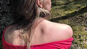 Husband Ties Cheating Slut To Tree, Stranger Fucks Her