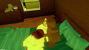 robloxian bbc takes on two snowbunnies in bed, making me feel intense emotions with that monster cock