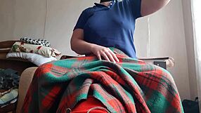 My Shy Stepsister Licks My Pussy Under The Blanket At Night