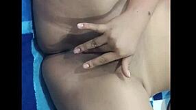 Look at my stepsister's beautiful vagina! So sexy in lingerie!