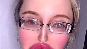 Huge glasses-wearing russian girl tells fetish story with accent in part 3