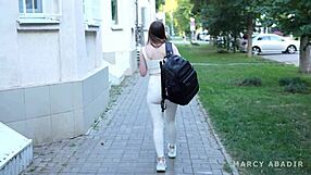 Ever tried fucking a stranger in a hostel with cum on tits?