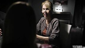 Two delinquent teen 18+s get seduced by their horny grandpa in wild ffm.