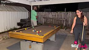 milfcandy samantha loses pool game and takes that long bbc 😏