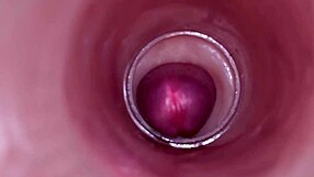 female insemination! internal cam shows deep ejaculation blast