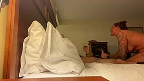 Sharing quiet moments in a hotel room